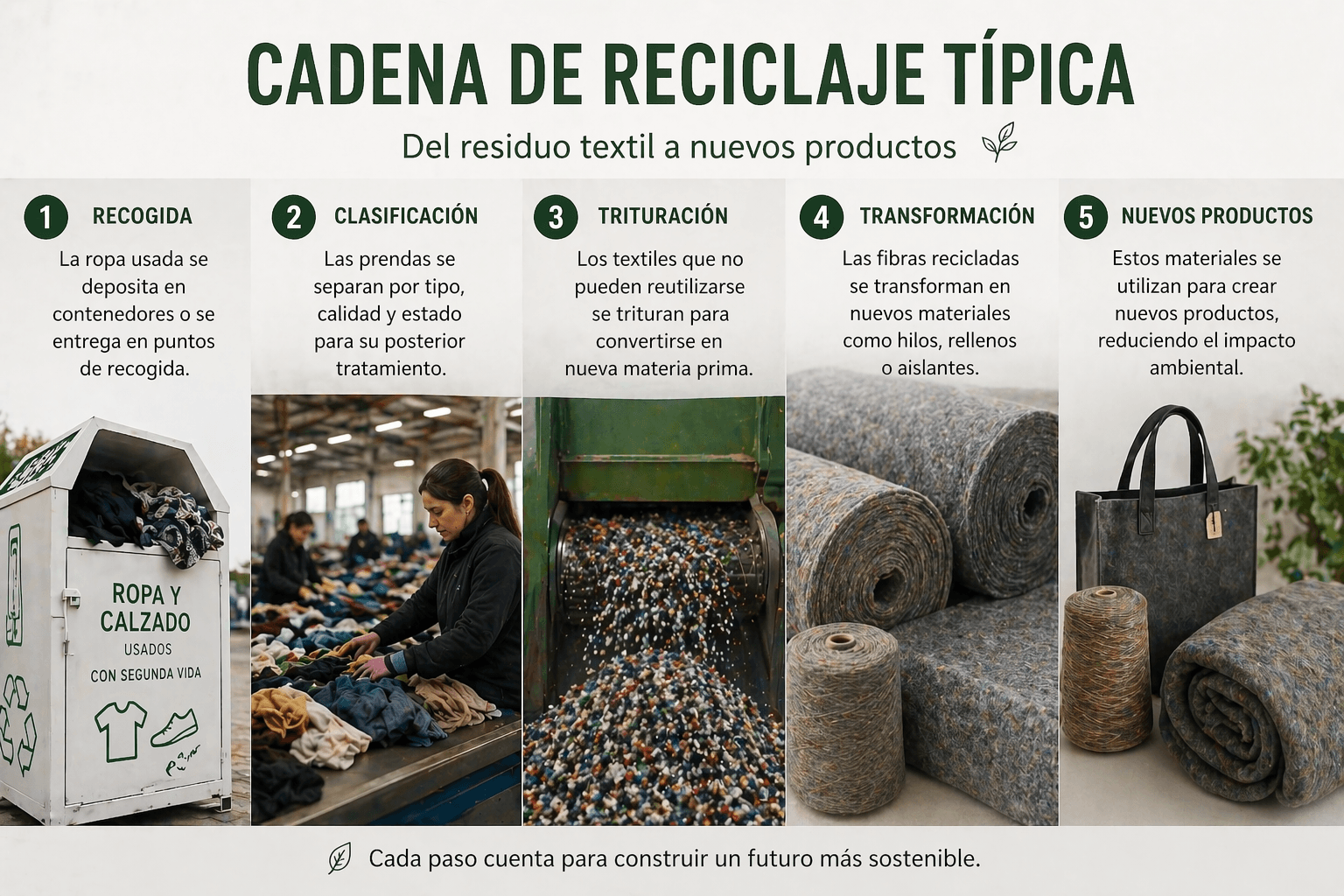Cadena de reciclaje típica