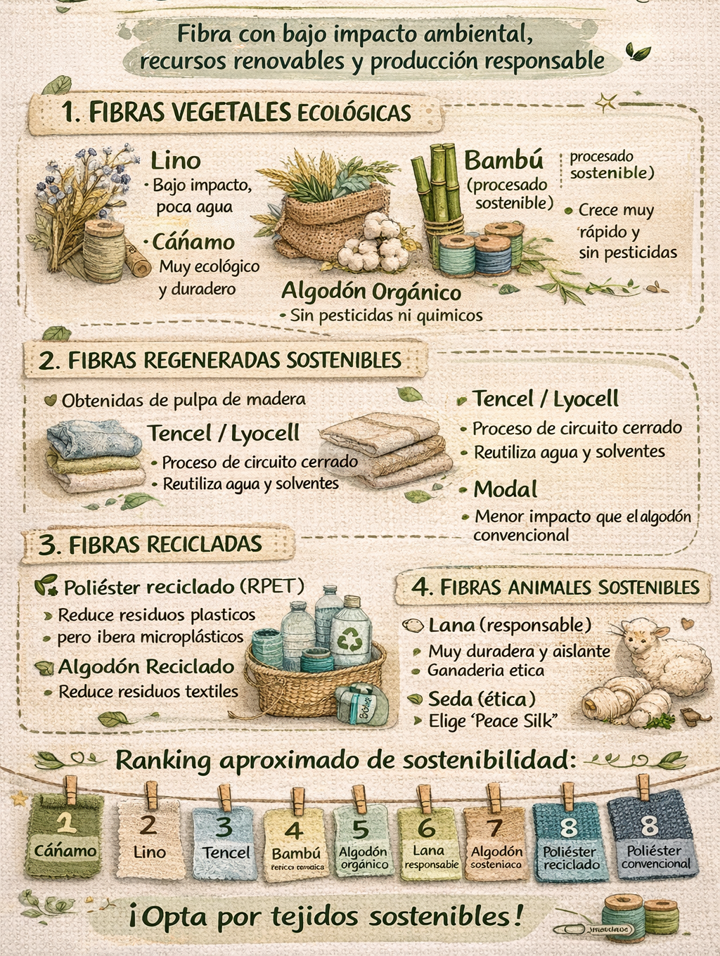 Hilos y materiales con menor impacto ambiental: elige y crea mejor.