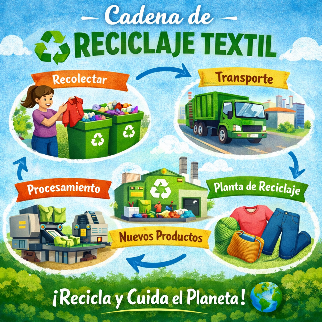 Cadena de reciclaje típica